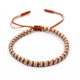 Bracelet Tibétain de Chance Rouge et Blanc