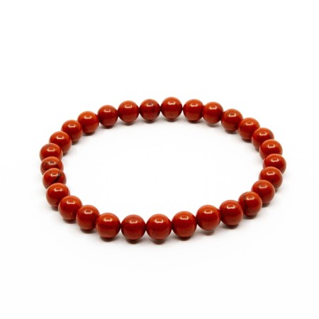 Bracciale in diaspro rosso