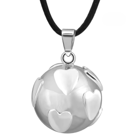 Argento Bola Cuore Gravidanza Carillon