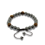 Bracciale in ematite e occhio di tigre