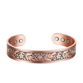 Bracelet Magnétique Cuivre Feuille