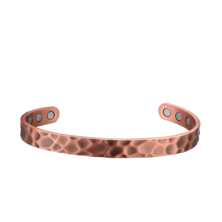Bracelet Magnétique Cuivre Martelé