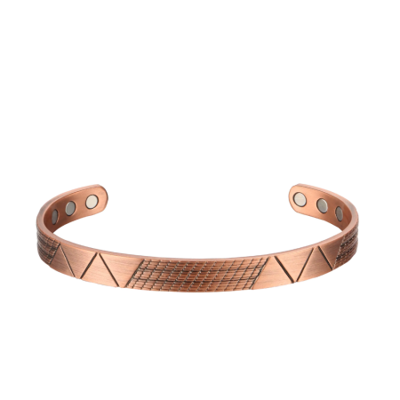 Bracelet Magnétique Cuivre Triangle