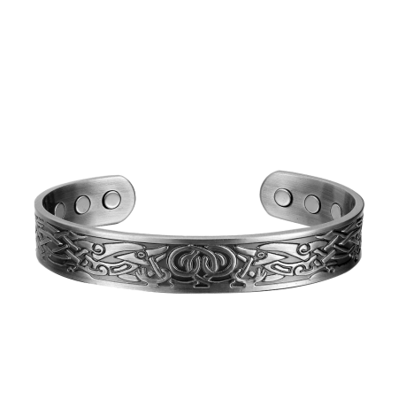 Bracelet Magnétique Cuivre Romain Gris