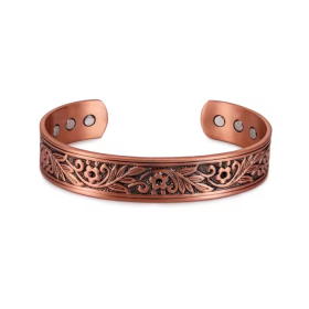 Bracelet Magnétique Cuivre Feuille