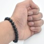 Schwarzes Turmalin-Armband Lithotherapie
