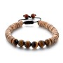 Bracciale perla di cocco Tiger Eye