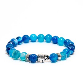 Braccialetto blu elefante