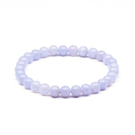 Bracelet Calcédoine Bleue