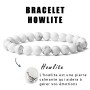 Natürliches Howlite Armband