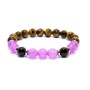 Bracelet Améthyste Œil De Tigre Onyx Noire