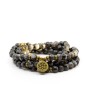 Mala De Protection Labradorite Noire