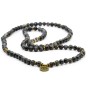 Mala De Protection Labradorite Noire