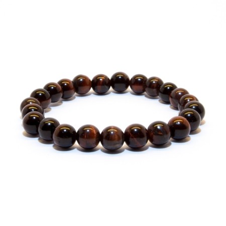 Bracelet Œil De Tigre Rouge - Œil De Taureau